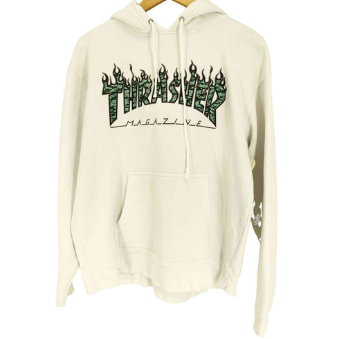 スラッシャー THRASHER Flame Logo Pullover Hood フレイムロゴ プルオーバー パーカー フーディ メンズ import:L